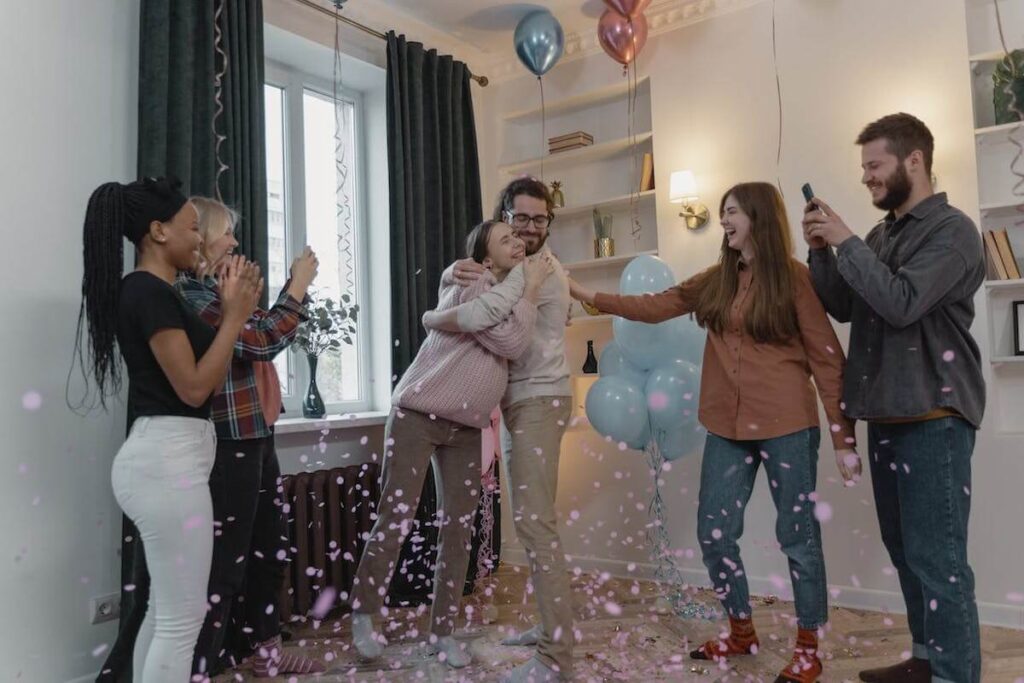 w czasie baby shower nieodzowne są zabawy