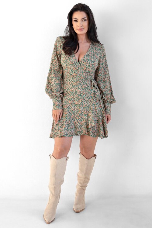 Sukienka w kwiatki Sukienka od polskiego producenta - w kwiatki