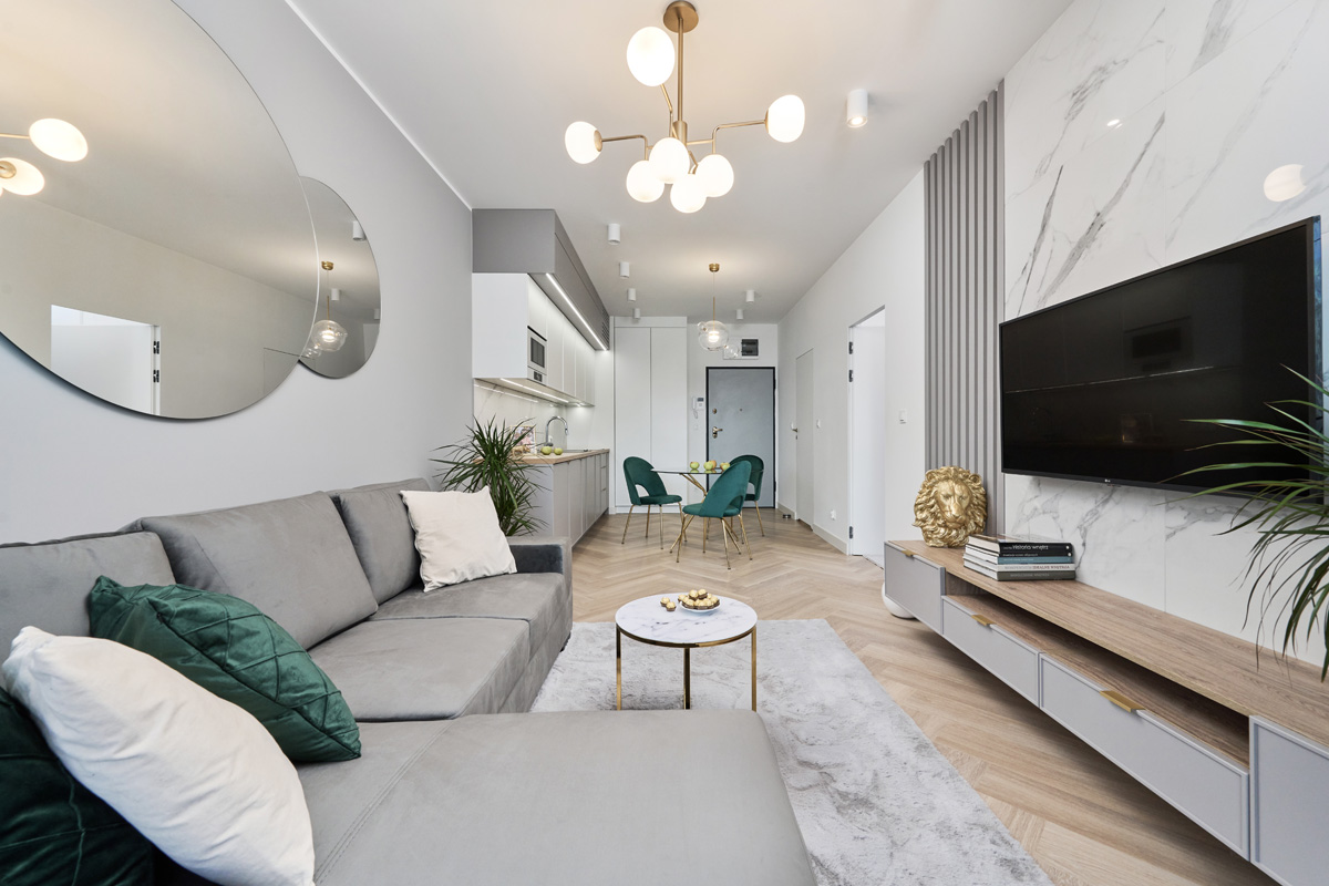 Jak optycznie powiększyć pomieszczenie za pomocą tapet?