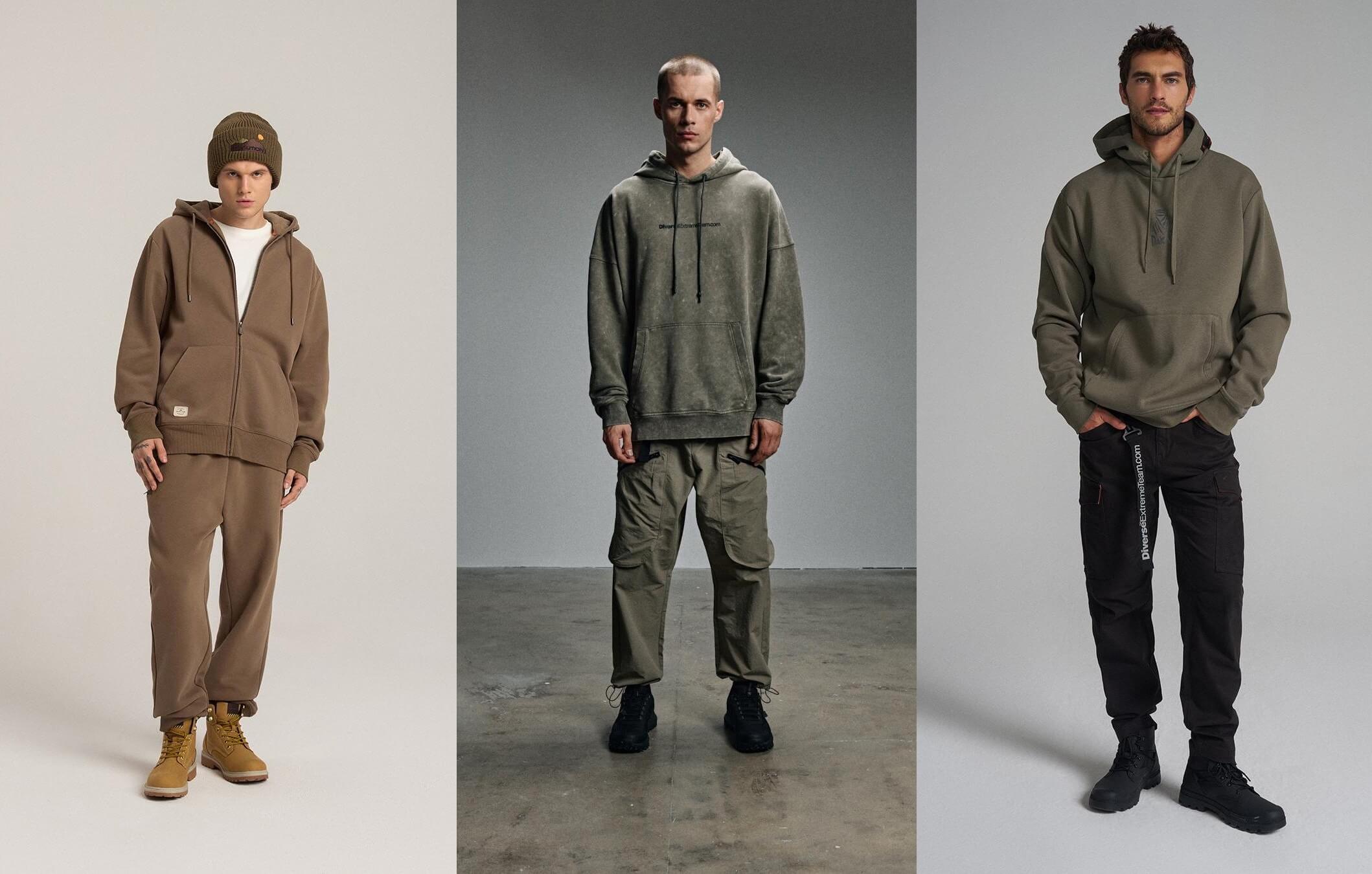 Bluzy z kapturem, różne przykłady bluz dla mężczyzn Mężczyźni w bluzie z kapturem