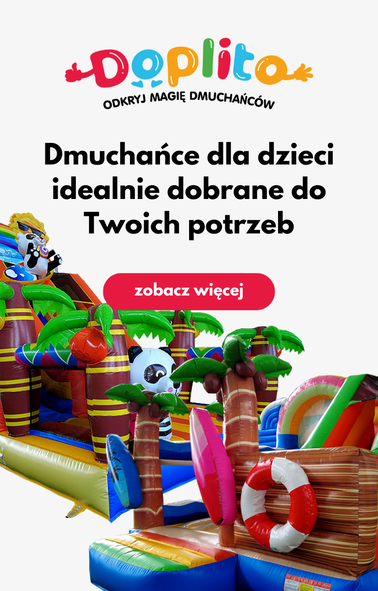 Dmuchane zjeżdżalnie do zakupu w Doplito