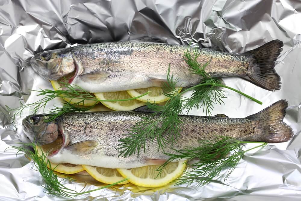 Co na grilla z pstrągiem z cytryną 