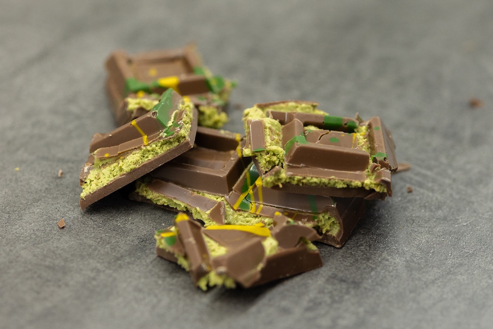 Pokrojona czekolada dubajska