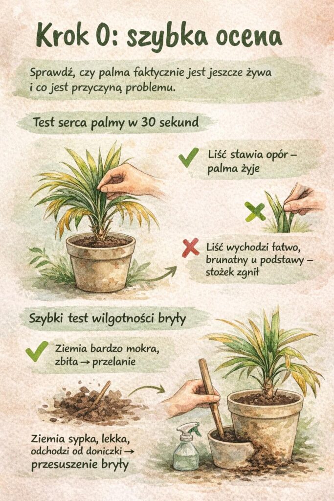 Uschnięta palma – jak uratować i skąd wiedzieć, że można Uschnięta palma – jak uratować i czy się da