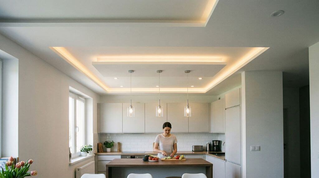 Wielopoziomowy sufit podwieszany 