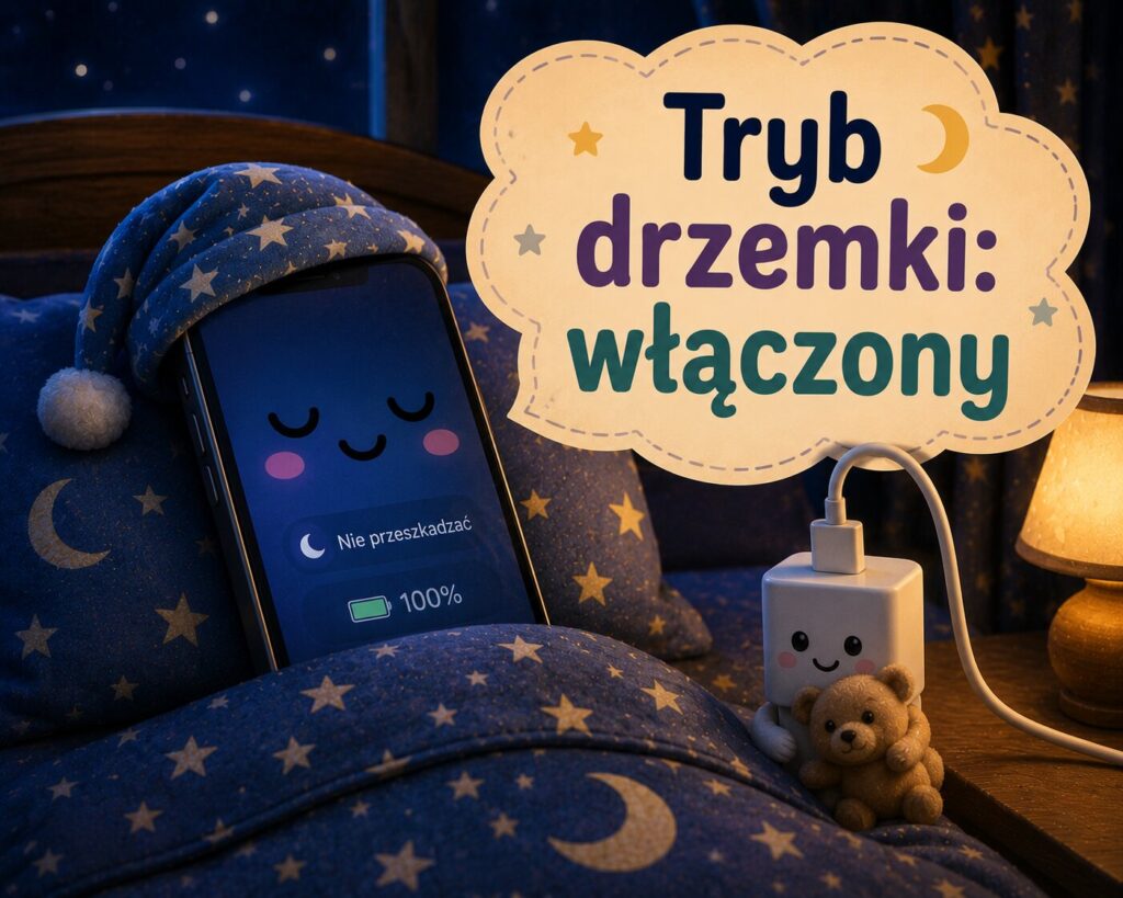 Smartfon w trybie nocnego lenistwa