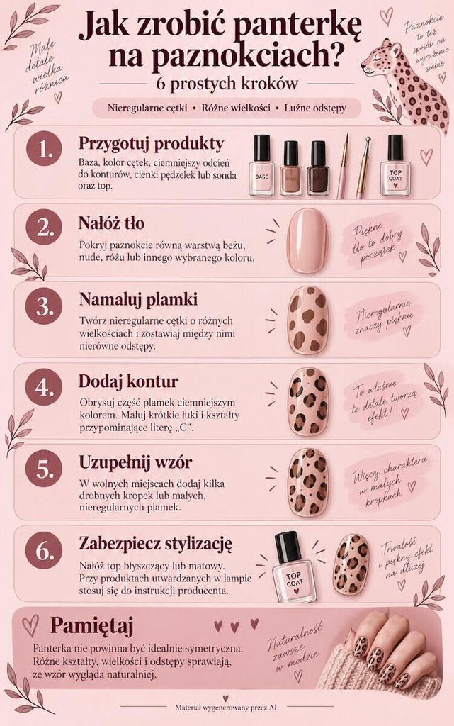 Paznokcie w panterkę - jak je zrobić?