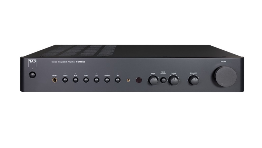 NAD C316BEE V2 – wzmacniacz stereo 2 x 40 W z wejściem gramofonowym